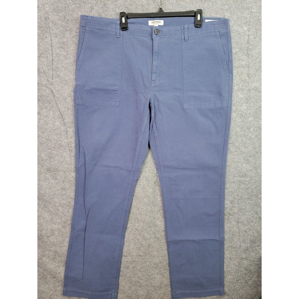 Goodthreads Mens Slim Fit Stretch Canvas Utility Pants Blue 42x34